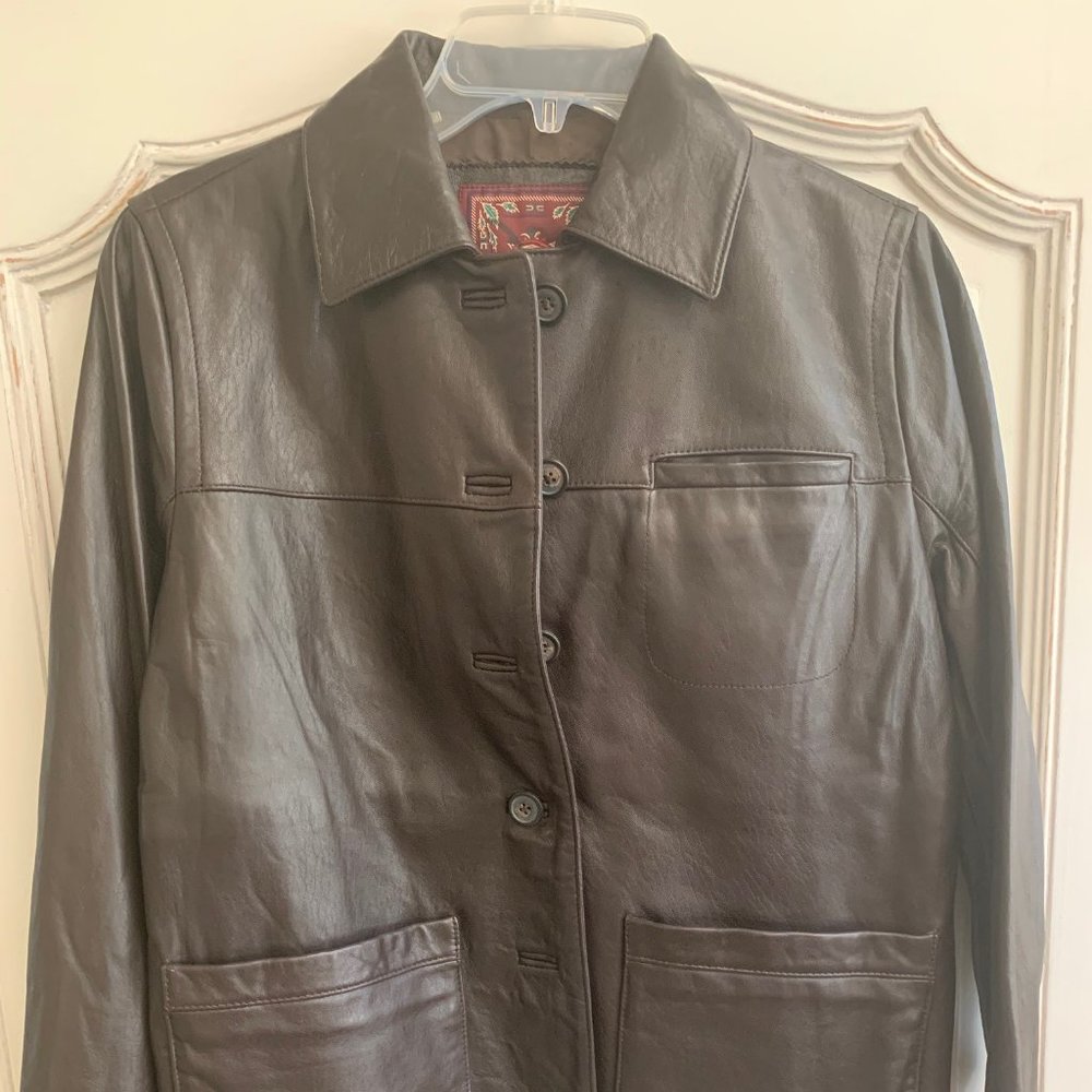 Territory Ahead Black Leather Jacket - New